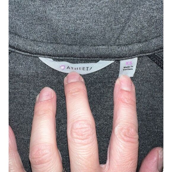 Athleta Womens Strata Ponte Travel Mini Zippered Dress Dark Charcoal Gray XS - Picture 4 of 11